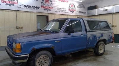 Rear Bumper Step Bumper Chrome Fits 90-92 RANGER 1675213 - Image 1 of 4