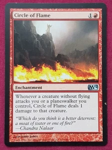 Magic The Gathering 2012 CORE SET M12 CIRCLE OF FLAME red card MTG - Picture 1 of 2