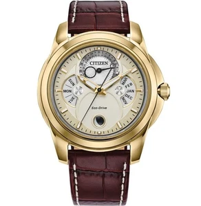 Citizen Eco-Drive Herren Calendrier Mondphase Edelstahl Uhr BU0082-06F - Bild 1 von 5