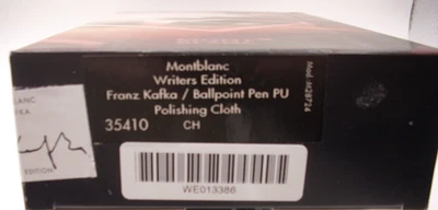 BOLÍGRAFO MONTBLANC FRANZ KAFKA - PRECINTADO Foto 1 de 4
