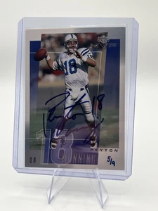 2002 Upper Deck MVP - Peyton Manning Autograph 5/9 - Picture 1 of 2