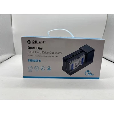 ORICO Dual Bay SATA Hard Drive Duplicator 6528US3C USB 3.0 Tool Free Clone - Image 1 of 4