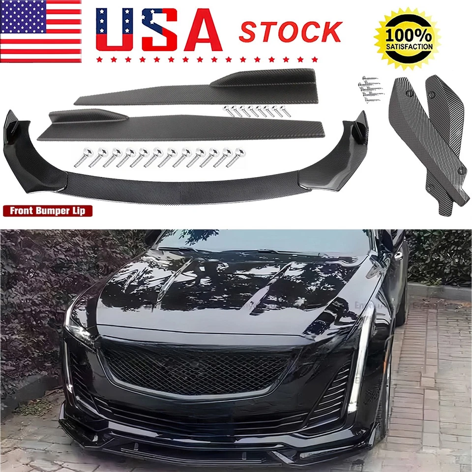 Kit de carrocería de parachoques delantero de fibra de carbono para Cadillac XT4 XT5 XT6 2020-2024 Foto 1 de 4