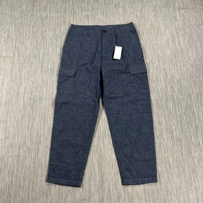 Armani Exchange Pants Men 31X27 Blue Cotton Cargo Modern Fit Trouser MSRP $150 - Image 1 of 4
