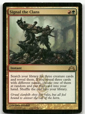 Signal the Clans #194 (LP) Gatecrash GTC Magic MTG - Image 1 of 2