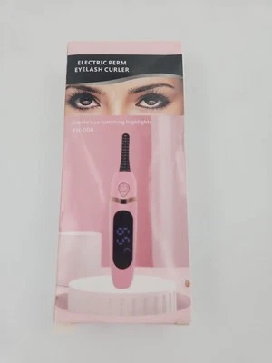 USB Electric Heated Eyelash Curler Long Lasting 3D Lashes Perm Curling Tool - Image 1 of 3
