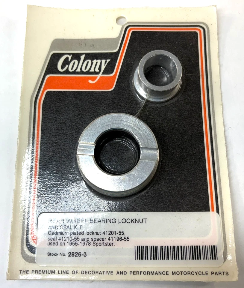 41201-55 Harley Sportster modelo K cojinete de rueda trasera tuerca de bloqueo y kit de sellado Foto 1 de 1