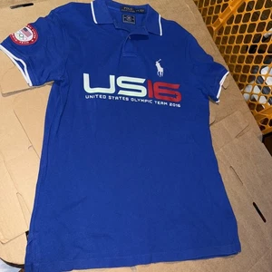Polo Ralph Lauren Camicia Uomo Media Polo Stati Uniti Squadra Olimpica 2016 US16 - Foto 1 di 6