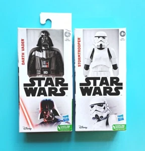 Lot of 2 Star Wars Figure Stormtrooper & Dark Vader 6 Inch New - Picture 1 of 2