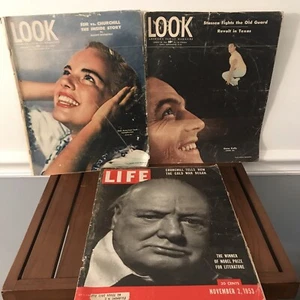 Lot Of  3 Vintage LIFE LOOK Magazines 1945 1953 1946 - Picture 1 of 12