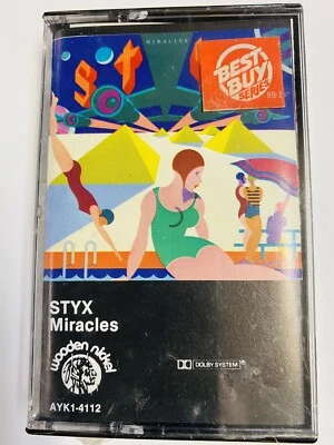 Styx Miracles RARE SEALED Cassette Tape 1980 - Image 1 of 3