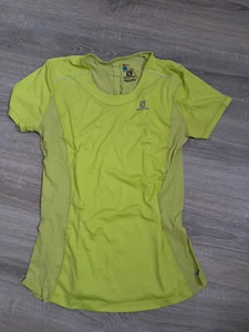 Salomon CROSS RUN Kurzarmshirt Laufshirt Damen gelb S Funktionsshirt - Bild 1 von 7