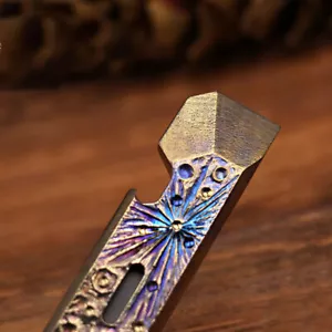 EDC Hecho a Mano TC4 Titanio Llavero Palanca Barra Colgante Palanca Abridor Exterior Multi - Imagen 1 de 6