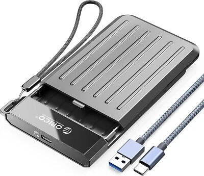 ORICO 2.5'' Hard Drive Enclosure,USB C 3.2 Gen 2 to SATA 3.0 6Gbps HDD Enclosure - Image 1 of 4