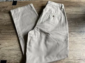 NWOT Eddie Bauer Women's Petite Double Pleat Khaki Uniform School Pants Sz 2 - Picture 1 of 7