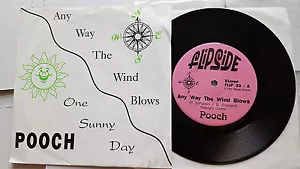 POOCH - Any Way the Wind Blows / One Sunny Day 1991 ALT PSYCH 7" Flipside - Imagen 1 de 4