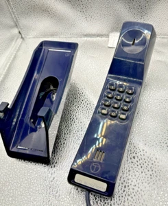 Retro 1980's BT Inphone -Slimtel H2 blue Corded Telephone Retro wall phone - Afbeelding 1 van 4