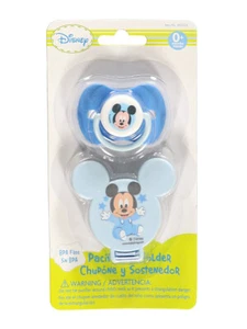 Disney Mickey Mouse "Starry Mickey" Pacifier & Clip Set - blue, one size - Picture 1 of 1