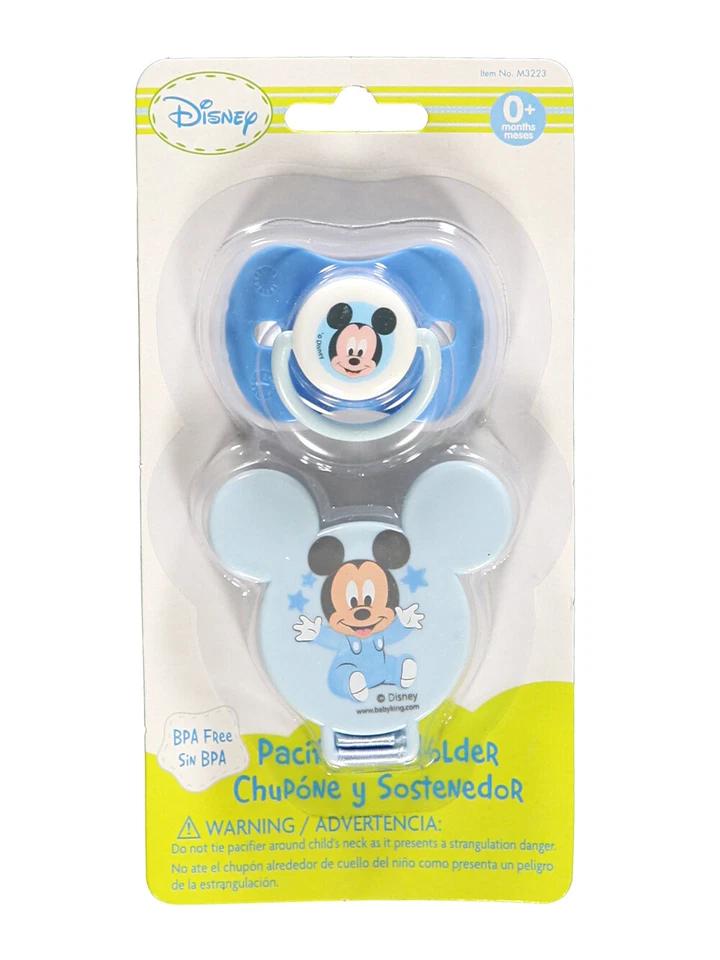 Juego de chupetes y clips Disney Mickey Mouse "Starry Mickey" - azul, talla única Foto 1 de 1