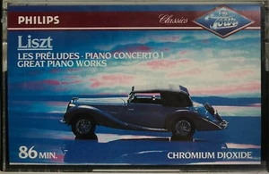 Liszt: Les Préludes - Piano Concerto 1: Great Piano Works Cassette Tape Philips - Picture 1 of 2