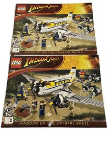 Lego Indiana Jones 7628 INSTRUCTION MANUAL BOOKS 1 & 2 ONLY 2008