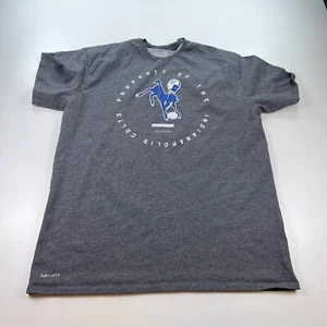 Nike Indianapolis Colts Shirt Mens Large Gray Athletic Cut Dri Fit Football NFL - Picture 1 of 7
