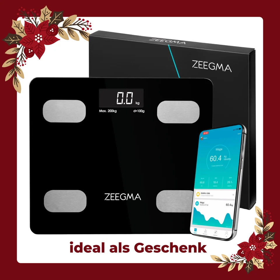 Gewit Personenwaage Waage mit Körperfett Personenwaage Digital Analyse von bi...