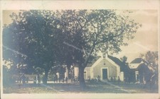 t352  alberobello bari borgata coreggia la chiesetta coi noci del piazzale 1923