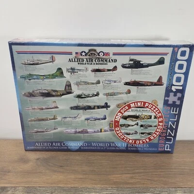 Allied Air Command World War 2 Bombers Puzzle 1,000 pieces Sealed Eurographics - Image 1 of 4