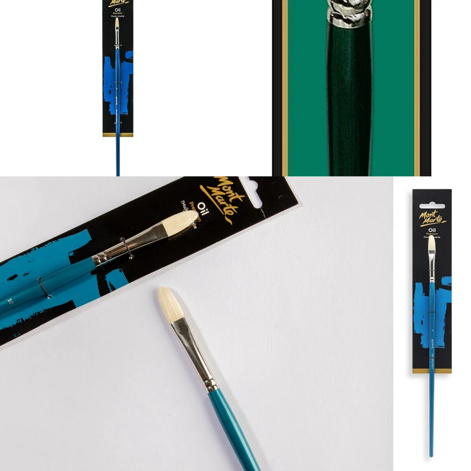 1x Mont Marte High Quality OIL Brush Premium Art Paint Chungking Filbert Brush - image 1 of 1