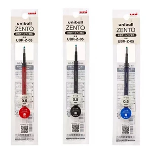 MITSUBISHI uniball ZENTO Signature Model Refill 0.5mm Black Red Blue Ink 3 Set - Picture 1 of 1