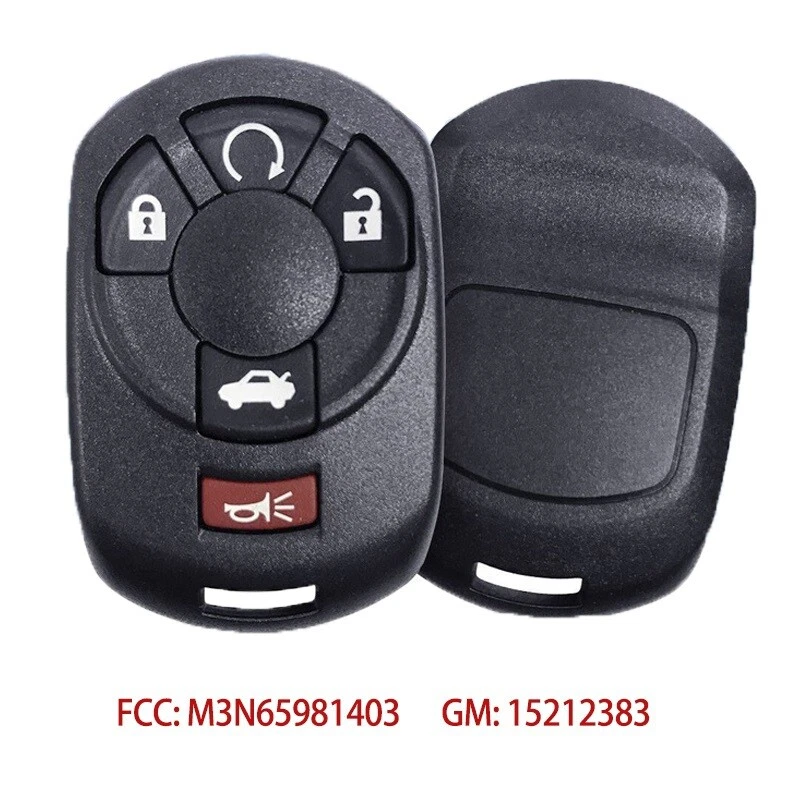 FOR 2005 2006 2007 CADILLAC STS REMOTE START KEY FOB M3N65981403 /GM#15212383 - Image 1 of 1