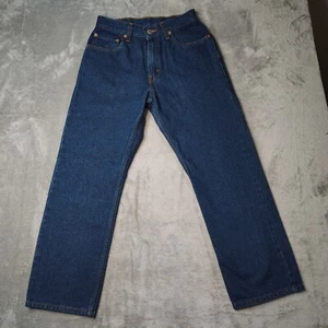 Jeans Levis uomo 30x30 vestibilità 26x27 blu 505 regular fit elasticizzato gamba dritta scuro - Foto 1 di 12