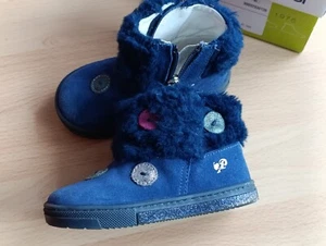 PRIMIGI Leder-Boots in Dunkelblau, Model "Scamosc /Pellicc/ Roya", Gr. 23 - Bild 1 von 18