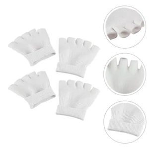 2 Pairs Feet Moisturizing Sock Dry Feet Socks Spa Socks Open Toe - Picture 1 of 12