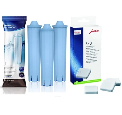 3x Water Filter Fits Jura Blue 67007 / 67879 and Jura Descaling Tablets - Image 1 of 4