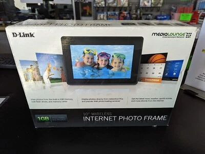 D-Link DSM-210 10" Wireless Internet 1GB Digital Picture Frame Medialounge - Image 1 of 4