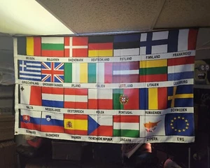 Bandera de 3' x 5' de países europeos - 28 países - Imagen 1 de 4