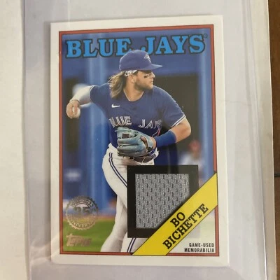2023 Topps Series 1 1988 Game-Used Relic Card 88R-BBI Bo Bichette Blue Jays - Image 1 of 2