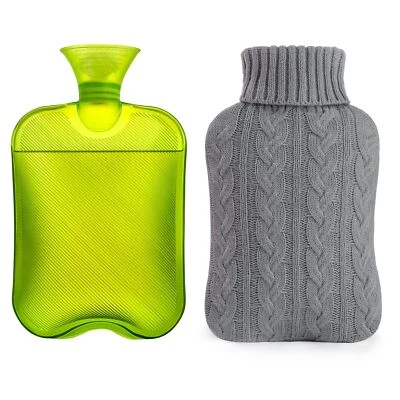 2L Hot Water Bottle Rubber Hot Compress Cold Therapy for Headache Cramps Foto 1 de 4