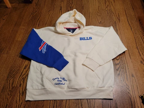 Tommy Hilfiger Hoodie Buffalo Bills Pullover Sweatshirt Size Medium NFL Women Cover