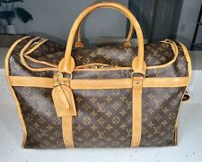 Vintage Authentic Louis Vuitton Sac Chien 50 Large Pet Carrier Travel Bag