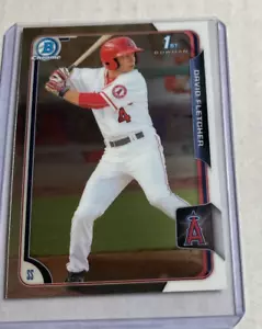 2015 Bowman Draft Chrome #57- DAVID FLETCHER Chrome 1st Bowman Rookie RC Card. - Picture 1 of 2