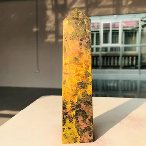 337g REALGAR JASPE Torre Cristales Minerales Reiki Amor Colección Natural E783 - Imagen 1 de 22