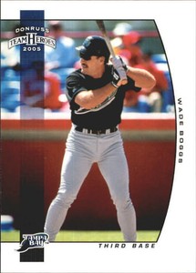 2005 Donruss Team Heroes Tampa Bay Devil Rays Baseball Card #310 Wade Boggs