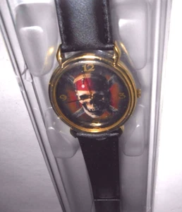 Orologio DISNEY Time Works Pirati dei Caraibi Cinturino Pelle Teschio - Foto 1 di 3