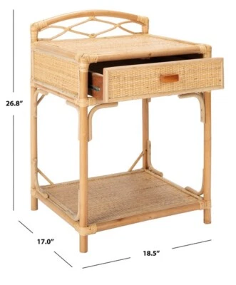 Safavieh BEA 1 CAJÓN 1 ESTANTE MESITA DE NOCHE, Precio rebajado 2172744287 NST4000A Foto 1 de 4