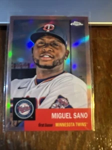 Miguel Sano 2022 Topps Chrome Platinum Anniversary Rose Gold Refractor #357 /75 - Picture 1 of 7