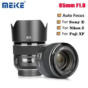 Meike 85mm F1.8 Auto Focus STM Full Frame Portrait Lens Fr Nikon Z Sony E Fuji X - Picture 1 of 18