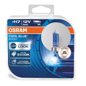 COPPIA LAMPADE OSRAM H7 COOL BLUE BOOST 5500K 12V 80W 62210 CBB HCB - Imagen 1 de 6
